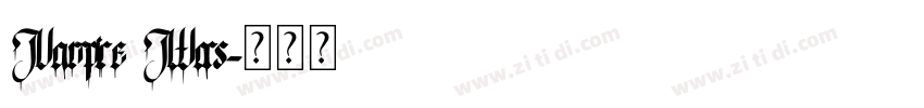 Vampire Wars字体转换